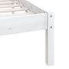 vidaXL Bed Frame without Mattress White Solid Wood 160x200 cm