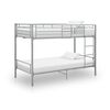 vidaXL Bunk Bed without Mattress Grey Metal 90x200 cm