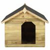 vidaXL Garden Dog House with Opening Roof Impregnated Pinewood