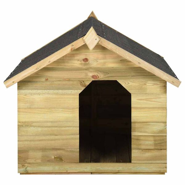 vidaXL Garden Dog House with Opening Roof Impregnated Pinewood