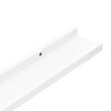 vidaXL Picture Frame Ledge Shelves 2 pcs White 40x9x3 cm MDF