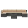 vidaXL 8 Piece Garden Pallet Lounge Set with Cushions Solid Pinewood