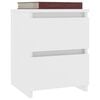 vidaXL Bedside Cabinets 2 pcs White 30x30x40 cm Engineered Wood