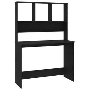 vidaXL Desk | Black | Engineered wood | 110 cm long x 45 cm wide x 157 cm high