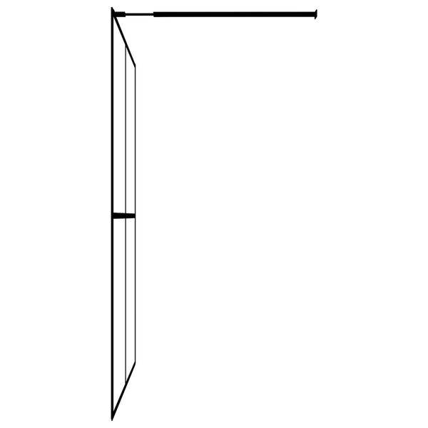 vidaXL Walk-in Shower Screen Frosted Tempered Glass 140x195 cm