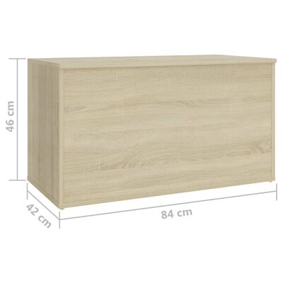 vidaXL Storage Chest Sonoma Oak 84x42x46 cm Engineered Wood