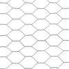 vidaXL Chicken Wire Fence Steel with PVC Coating 25x0.5 m Grey