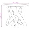 vidaXL Coffee Table Solid Teak Driftwood 60 cm
