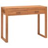 vidaXL Desk with 2 Drawers 100x40x75 cm Teak Wood