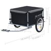 vidaXL Bike Trailer Black and Grey 65 kg