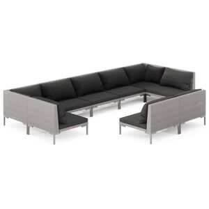 vidaXL Garden Lounge Set | Dark Grey