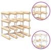 vidaXL Wine Rack for 12 Bottles Solid Pinewood