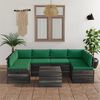 vidaXL 7 Piece Garden Pallet Lounge Set with Cushions Solid Pinewood