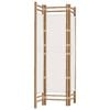 vidaXL Folding 3-Panel Room Divider 120 cm Bamboo and Canvas