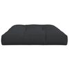 vidaXL Pallet Cushion Black 120x80x12 cm Fabric