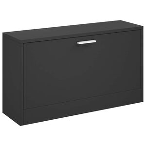 vidaXL Shoe Bench Black 80x24x45 cm Engineered Wood