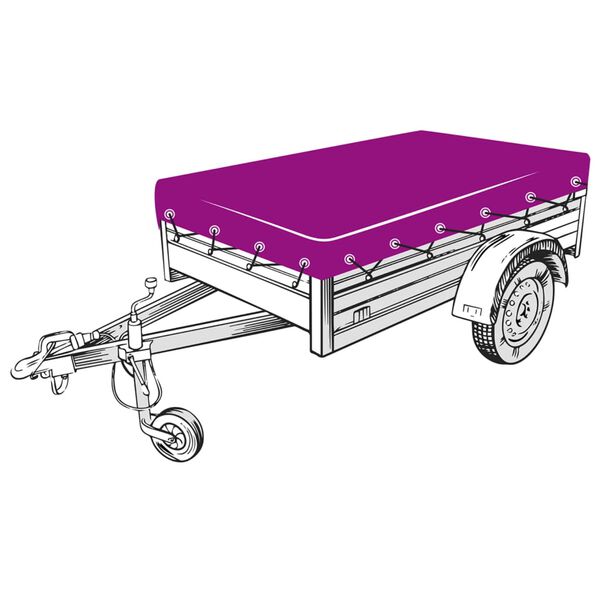 vidaXL Trailer Net HDPE 2.5x4.5 m Black