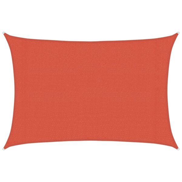 vidaXL Sunshade Sail 160 g/m² Terracotta 3x5 m HDPE