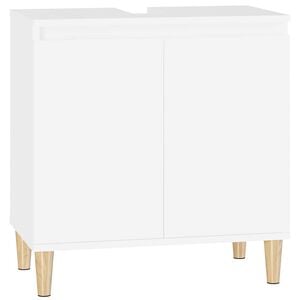 vidaXL Sink Cabinet White 58x33x60 cm Engineered Wood