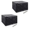 vidaXL Garden Furniture Covers 2pcs 4 Person Poly Rattan 113x113cm