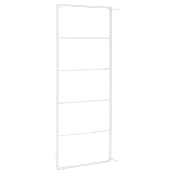 vidaXL Towel Rack White 45x10x115 cm Steel