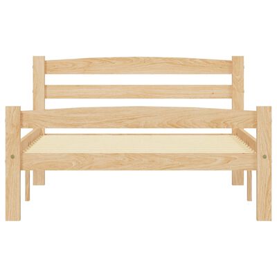 vidaXL Bed Frame without Mattress Solid Pinewood 100x200 cm