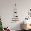 vidaXL&nbsp;Hanging Christmas Tree with Top Star 74x150 cm Natural Branch
