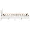 vidaXL Bed Frame without Mattress White 120x200 cm Solid Wood Pine