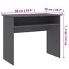 vidaXL Desk Grey 90x50x74 cm Engineered Wood