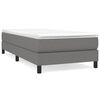 vidaXL Box Spring Bed Frame Dark Grey 90x200 cm Fabric