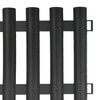 vidaXL Lawn Edgings 17 pcs Anthracite 10 m PP