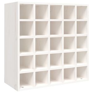 vidaXL Wine Cabinet White 56x25x56 cm Solid Wood Pine