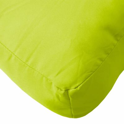 vidaXL Pallet Cushion Bright Green 60x60x12 cm Fabric