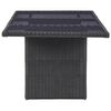 vidaXL 9 Piece Outdoor Dining Set Poly Rattan Black