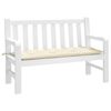 vidaXL Garden Bench Cushion Cream White 120x50x7 cm Oxford Fabric