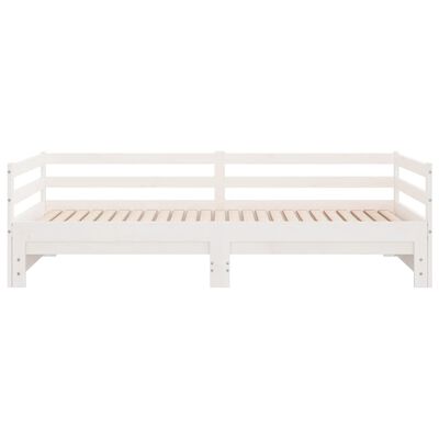 vidaXL Pull-out Day Bed without Mattress White 2x(90x200) cm