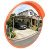 vidaXL Convex Traffic Mirror PC Plastic Orange 60 cm Outdoor