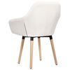 vidaXL Dining Chairs 6 pcs Cream Fabric