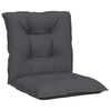 vidaXL Garden Lowback Chair Cushions 4 pcs Anthracite 100x50x7 cm Fabric