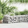 vidaXL Gabion Wall with Covers Galvanised Steel 900x50x50 cm