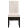 vidaXL Dining Chairs 2 pcs Cream Fabric