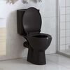 vidaXL Soft-close Toilet Seat with Quick-release Design Black