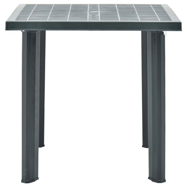 vidaXL Garden Table Green 80x75x72 cm Plastic