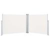 vidaXL Retractable Side Awning Cream 170x1000 cm
