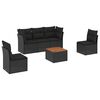 vidaXL Garden Sofa Set | Black