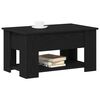vidaXL Coffee Table Black Oak 79 x 49 x 41 cm Engineered Wood
