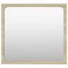 vidaXL Mirror | Sonoma Oak | Engineered wood, Acrylic | 40 x 1.5 x 37 cm