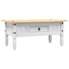 vidaXL Coffee Table Mexican Pine Corona Range White 100x55x45 cm