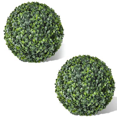 vidaXL Artificial Boxwood Balls 2 pcs 35 cm