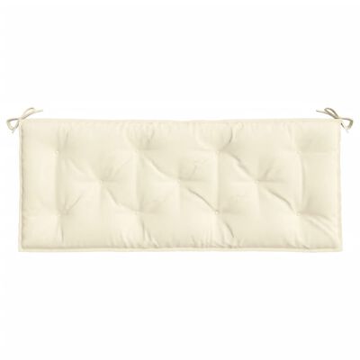 vidaXL Garden Bench Cushion Cream White 120x50x7 cm Oxford Fabric